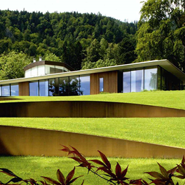 Buchcover mit grünen Buchsbaumkugeln, Titel: „Exklusives Gartendesign“, Autor: Ulrich Timm.