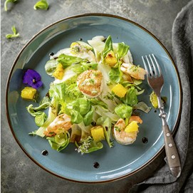 Buchcover „Echt sizilianisch kochen – Ich zeig euch wie!“ mit Rezeptbildern und Marinella Sammarco in Schwarz-Weiß.